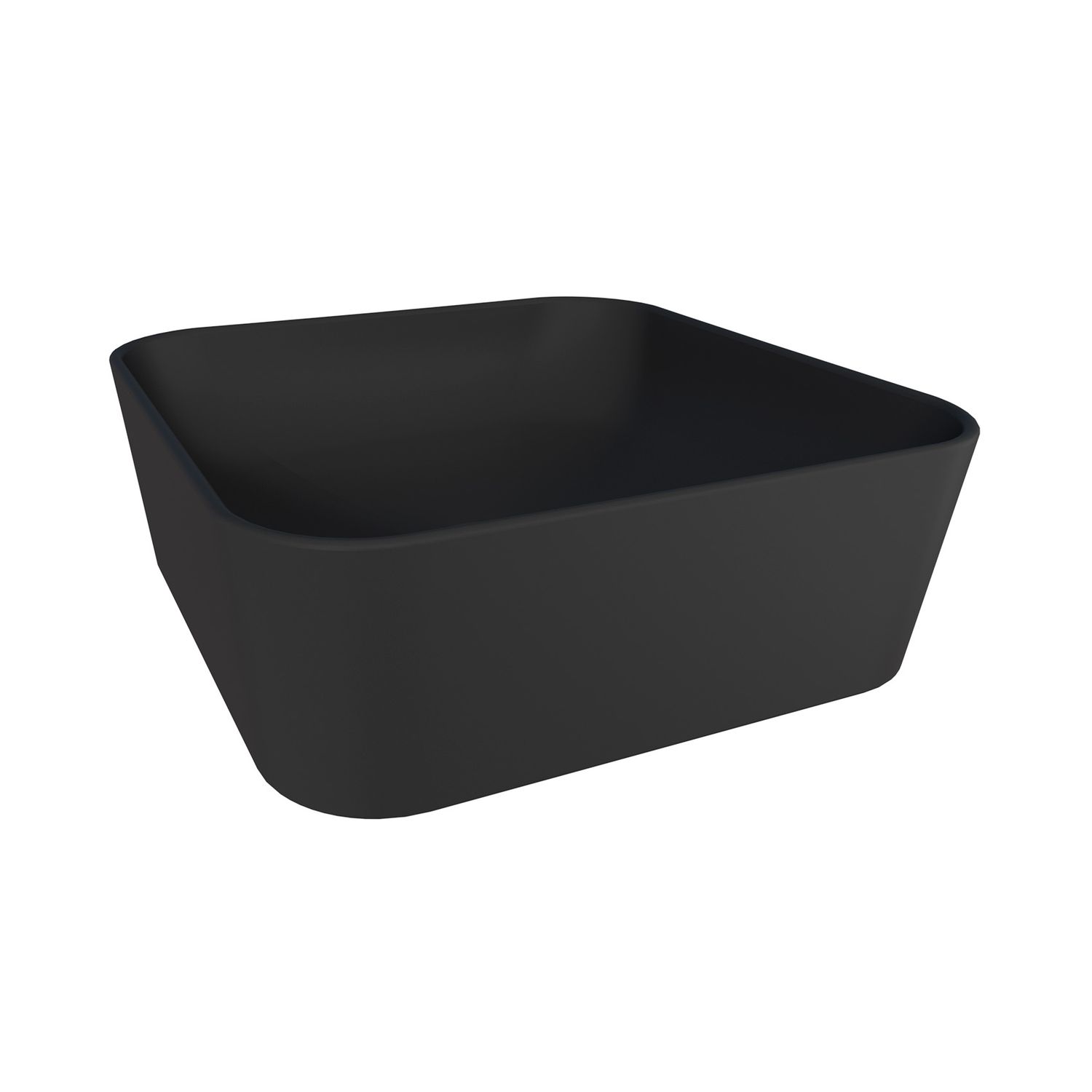 RIMINI CERAMIC SQUARE VESSEL SINK BLACK