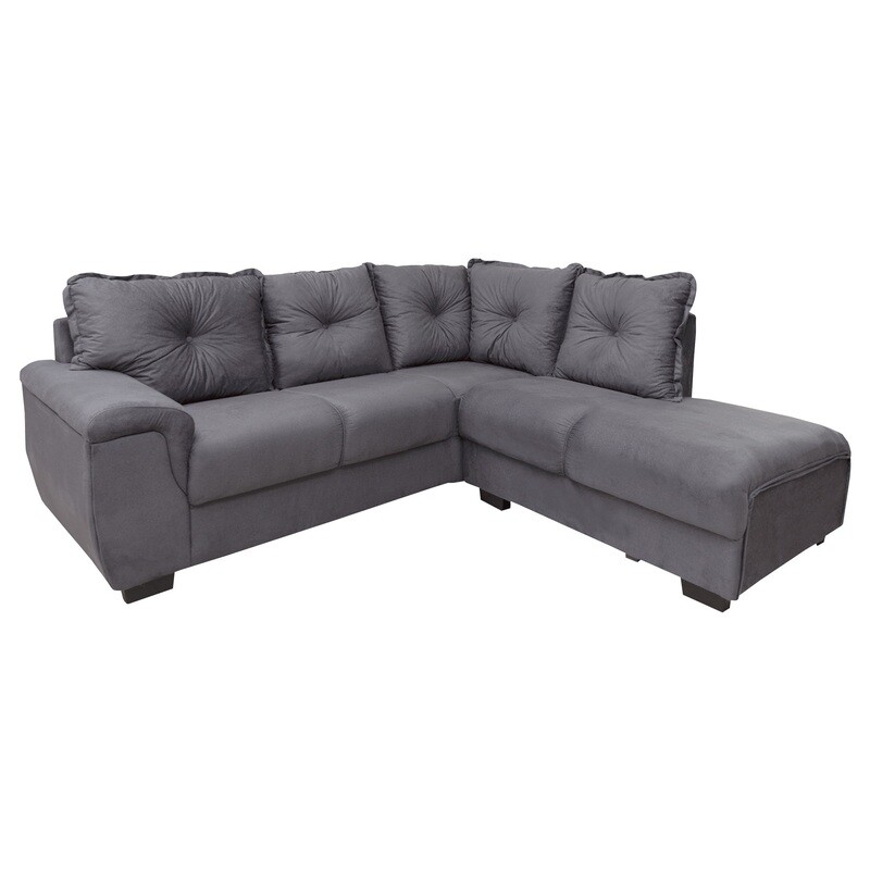 BEIRUT SECTIONAL VELUT GRAY