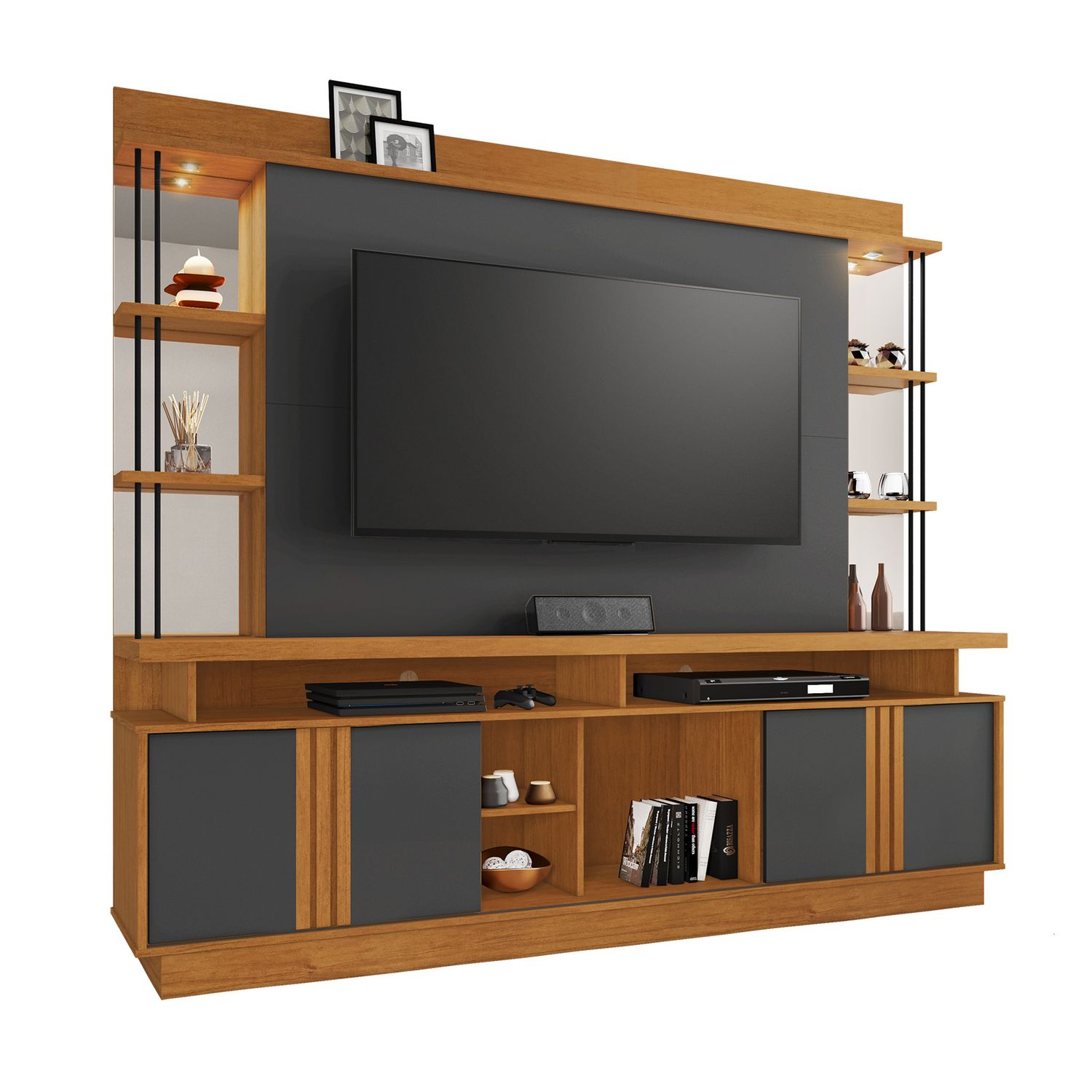 SEATTLE HOME THEATER CINNAMON/GRAPHITE