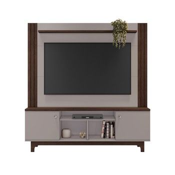 LOIZA ENTERTAINMENT CENTER SOFT CAFFE/OFF WHITE