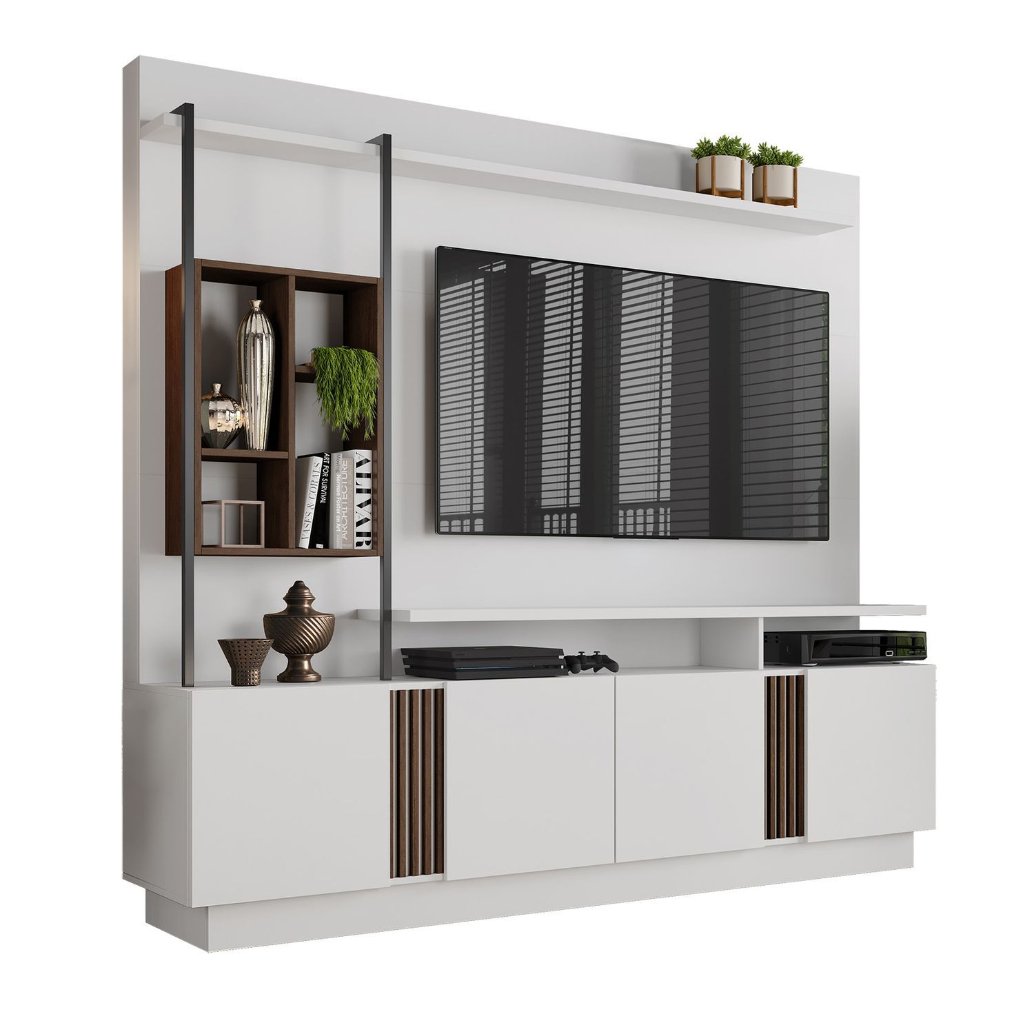 TACOMA HOME THEATER WHITE/SOFT CAFFE