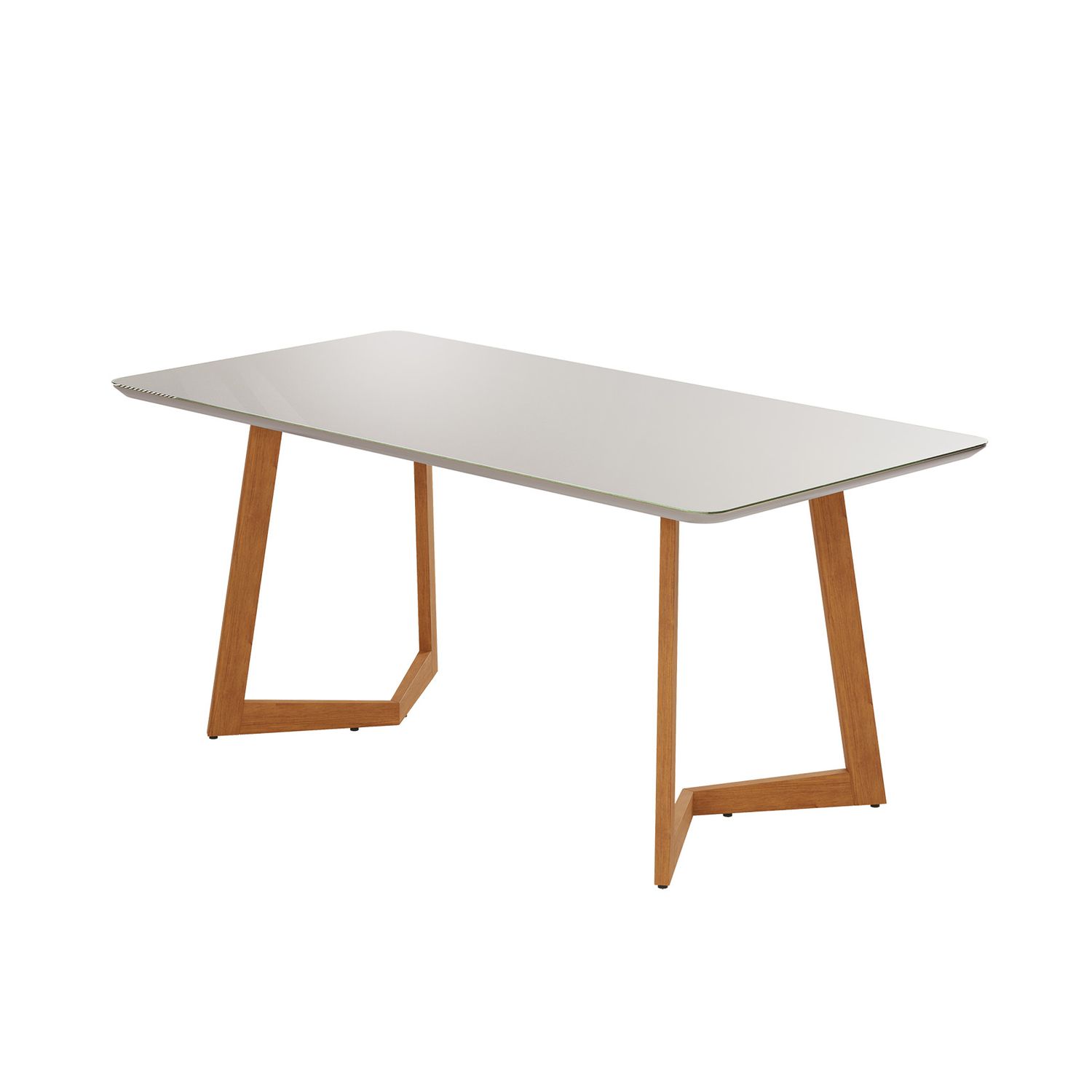 VENETO DINING TABLE CINNAMON/OFF WHITE