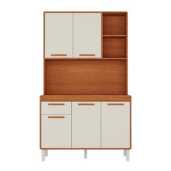 47 IN. BONN KITCHEN SET HONEY OAK/OFF WHITE