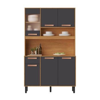 47 IN. NORDEND KITCHEN SET HONEY OAK/GRAPHITE