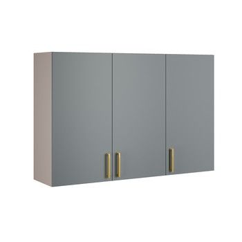 STUTTGART 3-DOOR WALL CABINET FENDI/GRAY