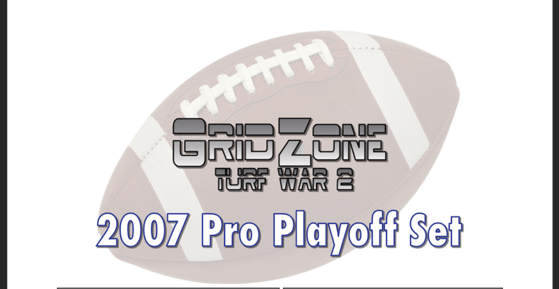 PDF ebook: GridZone Turf War 2007 Pro Playoff Set