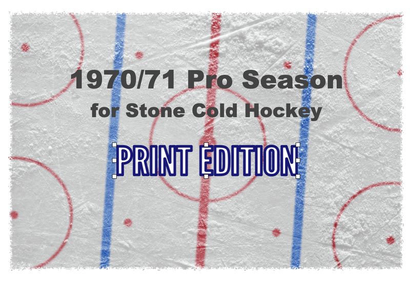 SCH 1970-71 Pro Hockey Season