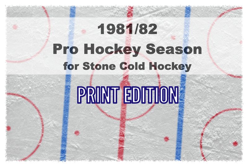 SCH 1981-82 Pro Hockey Season