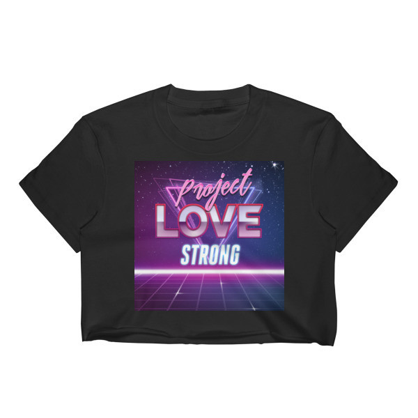 80’s Baby Love Strong Cropped T-Shirt 