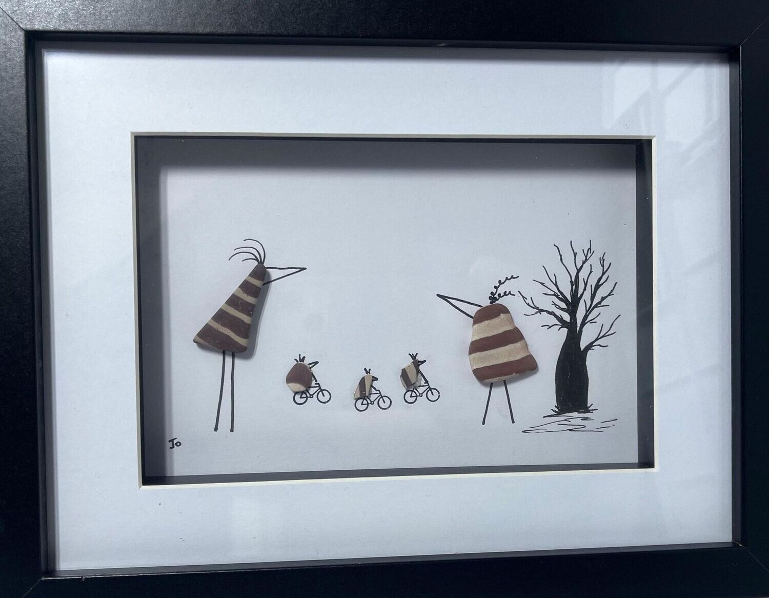 Ridin' About - Zebra Stone Bird picture