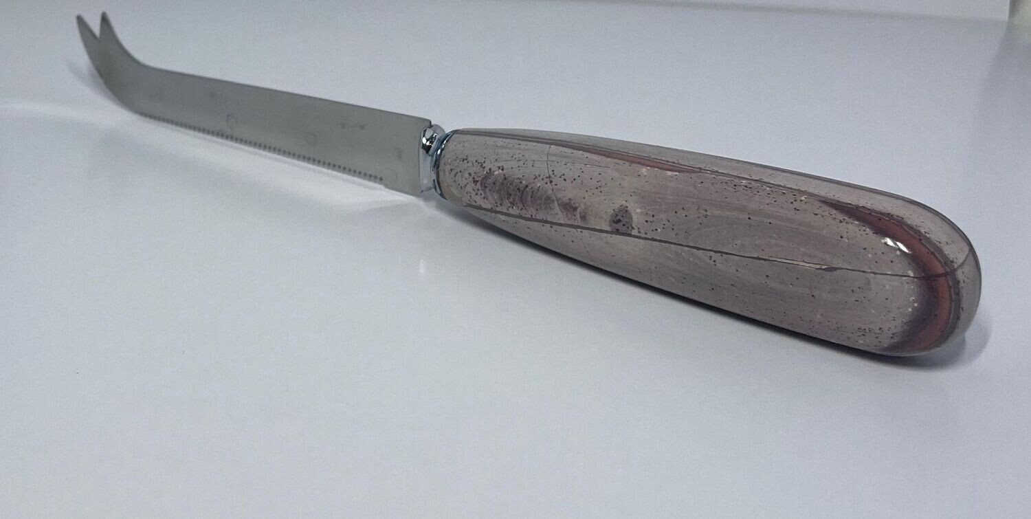 Ribbon Stone Pronged cheese knife