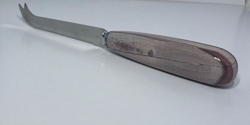 Ribbon Stone Pronged cheese knife