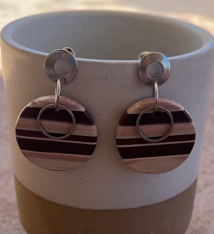 Round Okapi Earrings