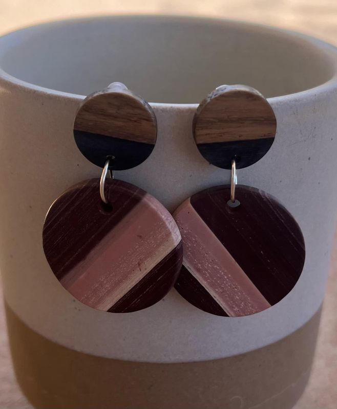 Round Okapi Earrings