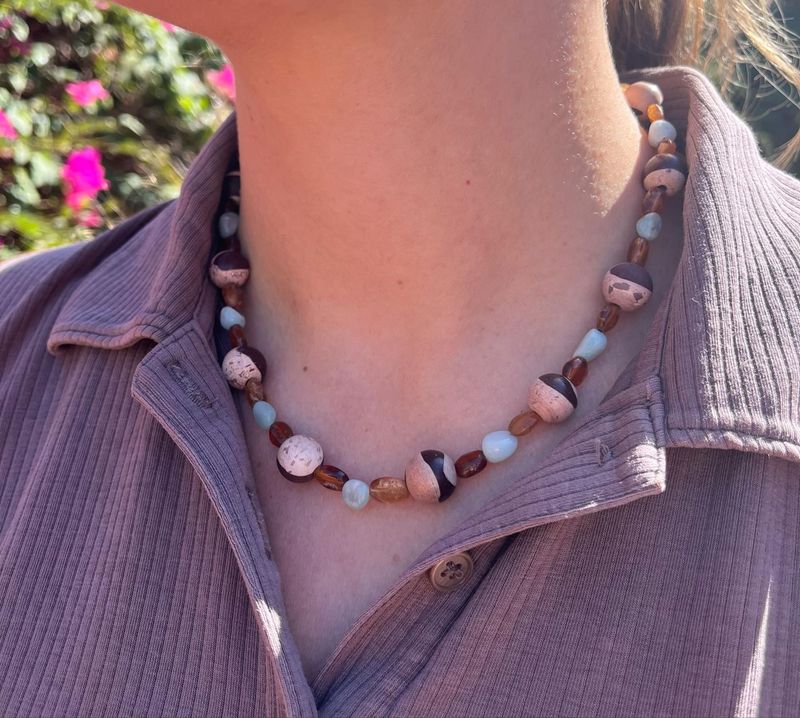 Zebra Stone Necklace