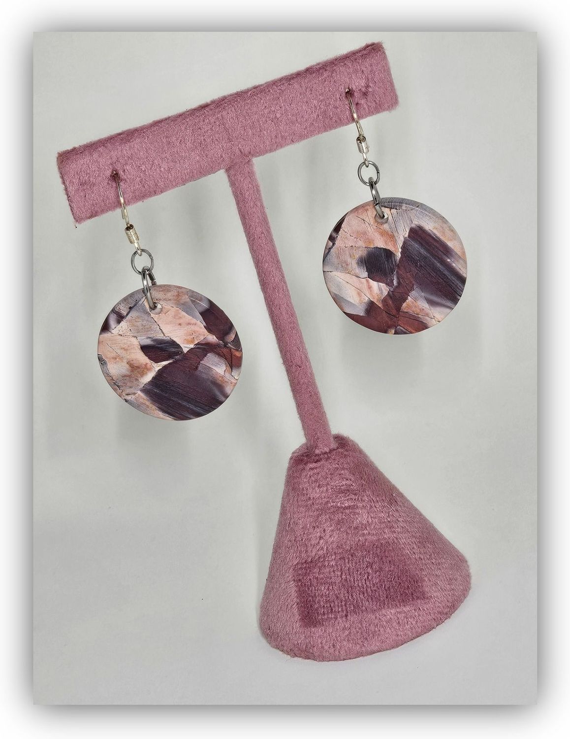 Ribbon Stone Earrings