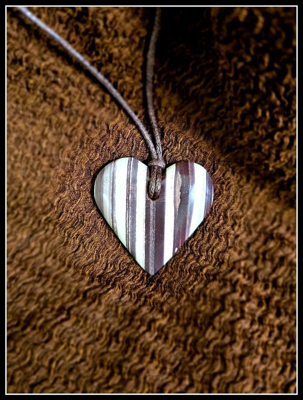 Okapi heart Pendent