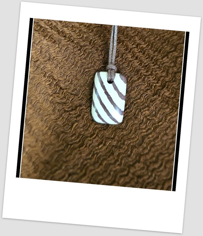 Zebra stone pendant