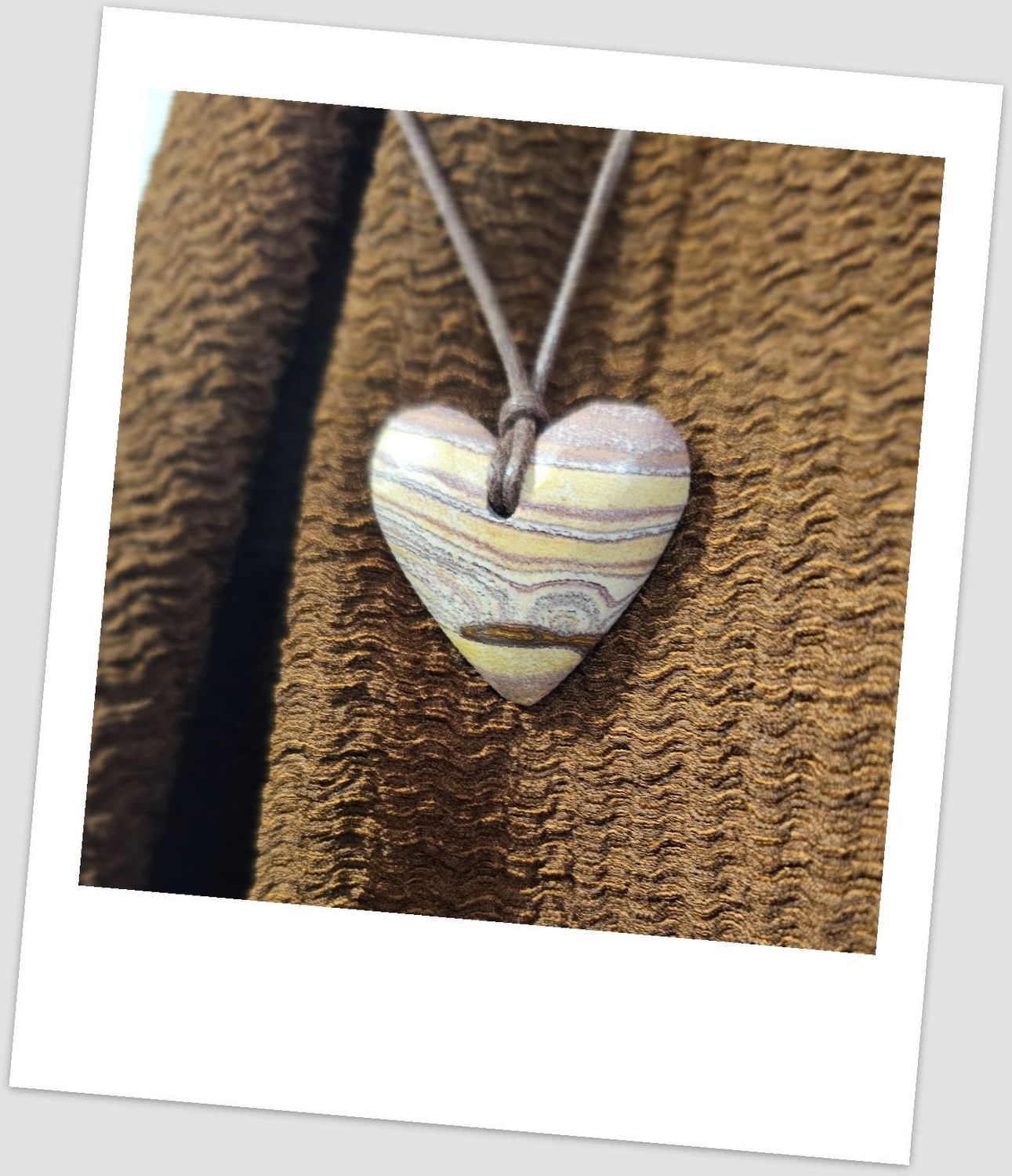 Rainbow stone Heart Pendant