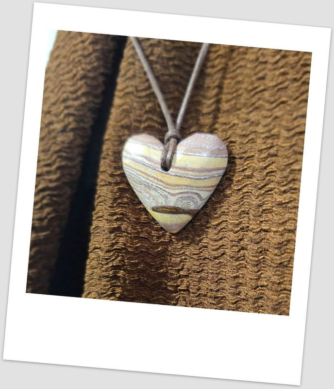 Rainbow stone Heart Pendant