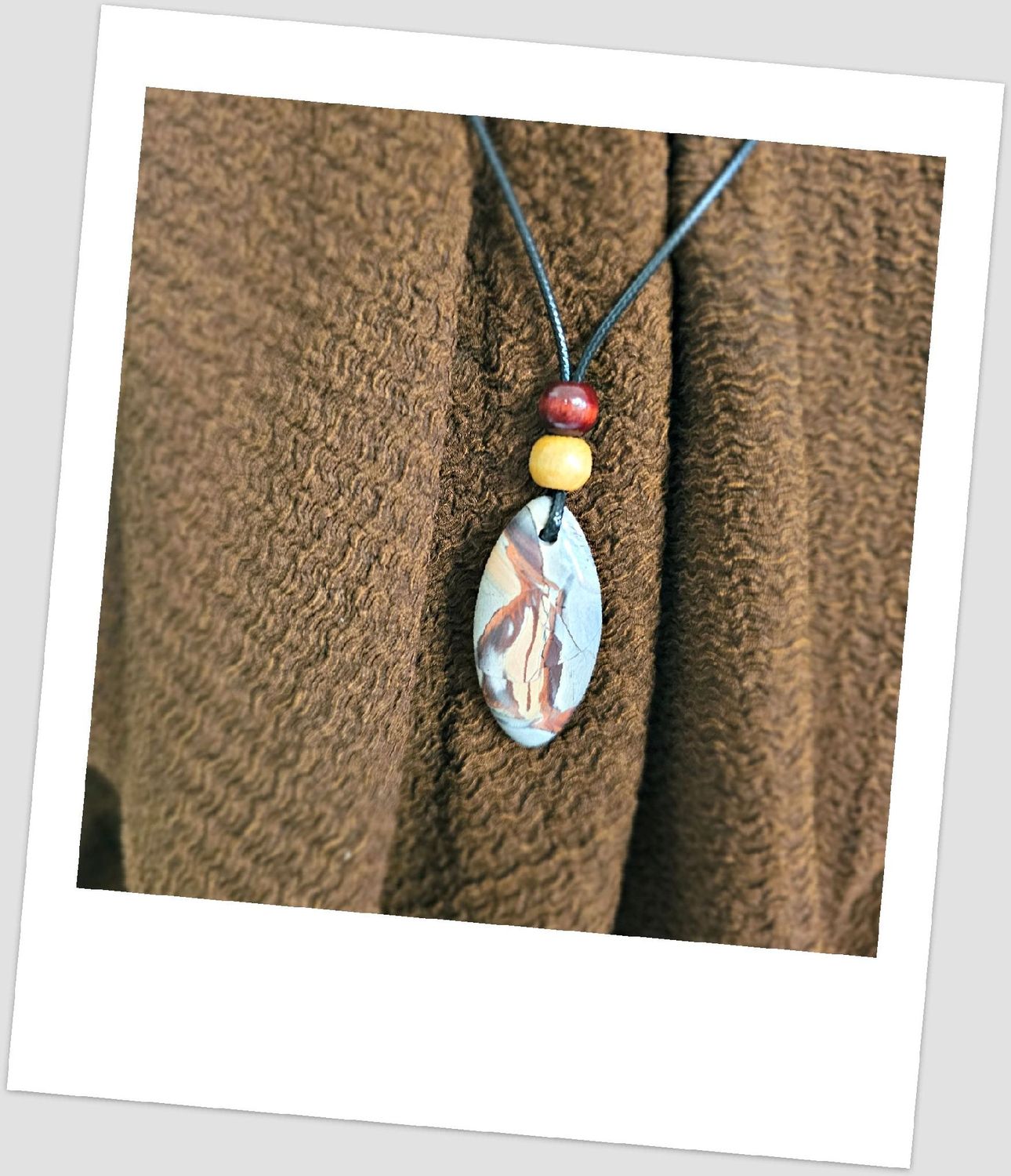 Ribbon stone Pendant – Naturally Fractured Beauty