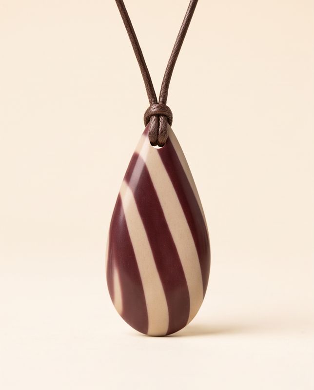 Zebra stone pendant