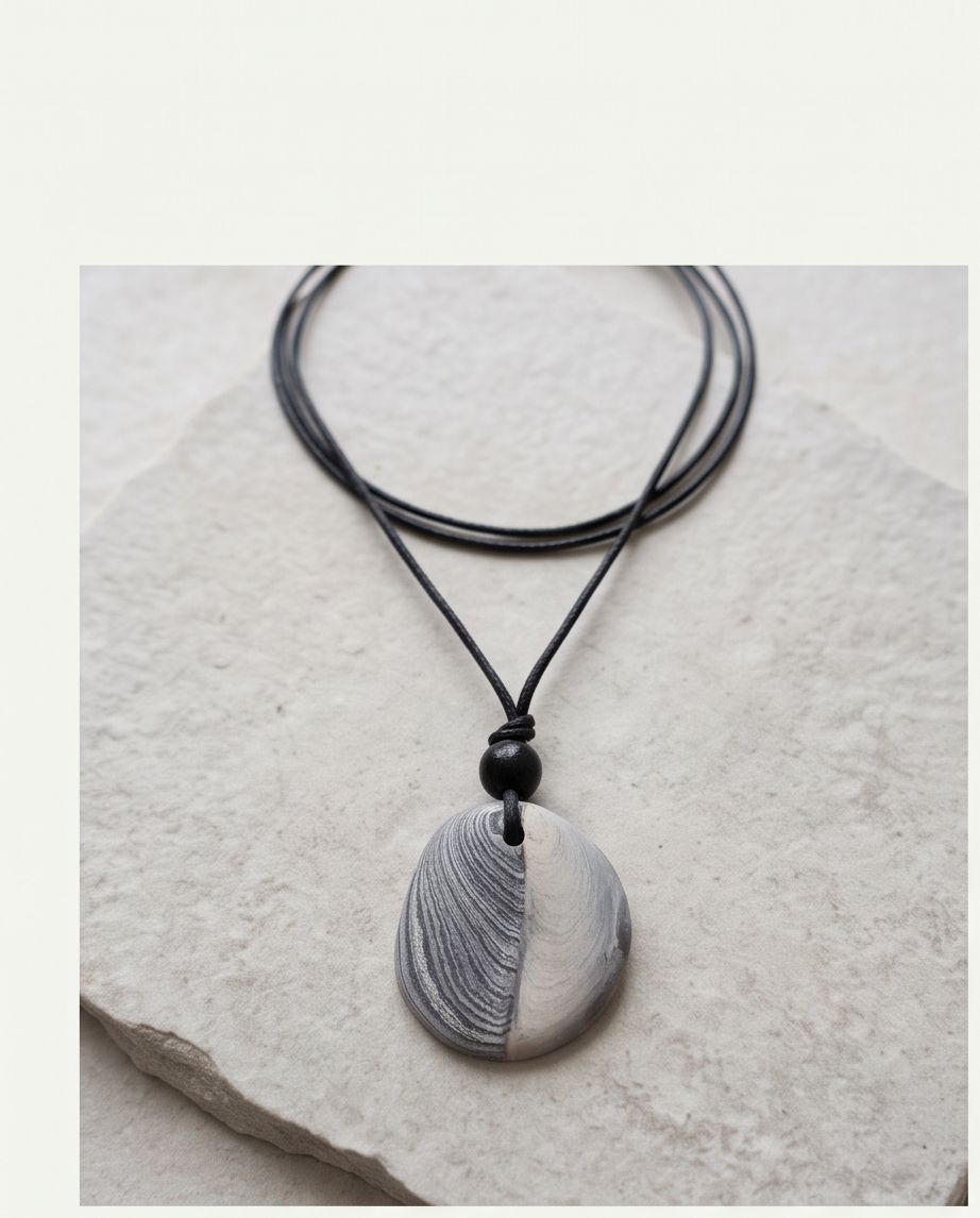 Ribbon stone pendant Ribbon stone pendant