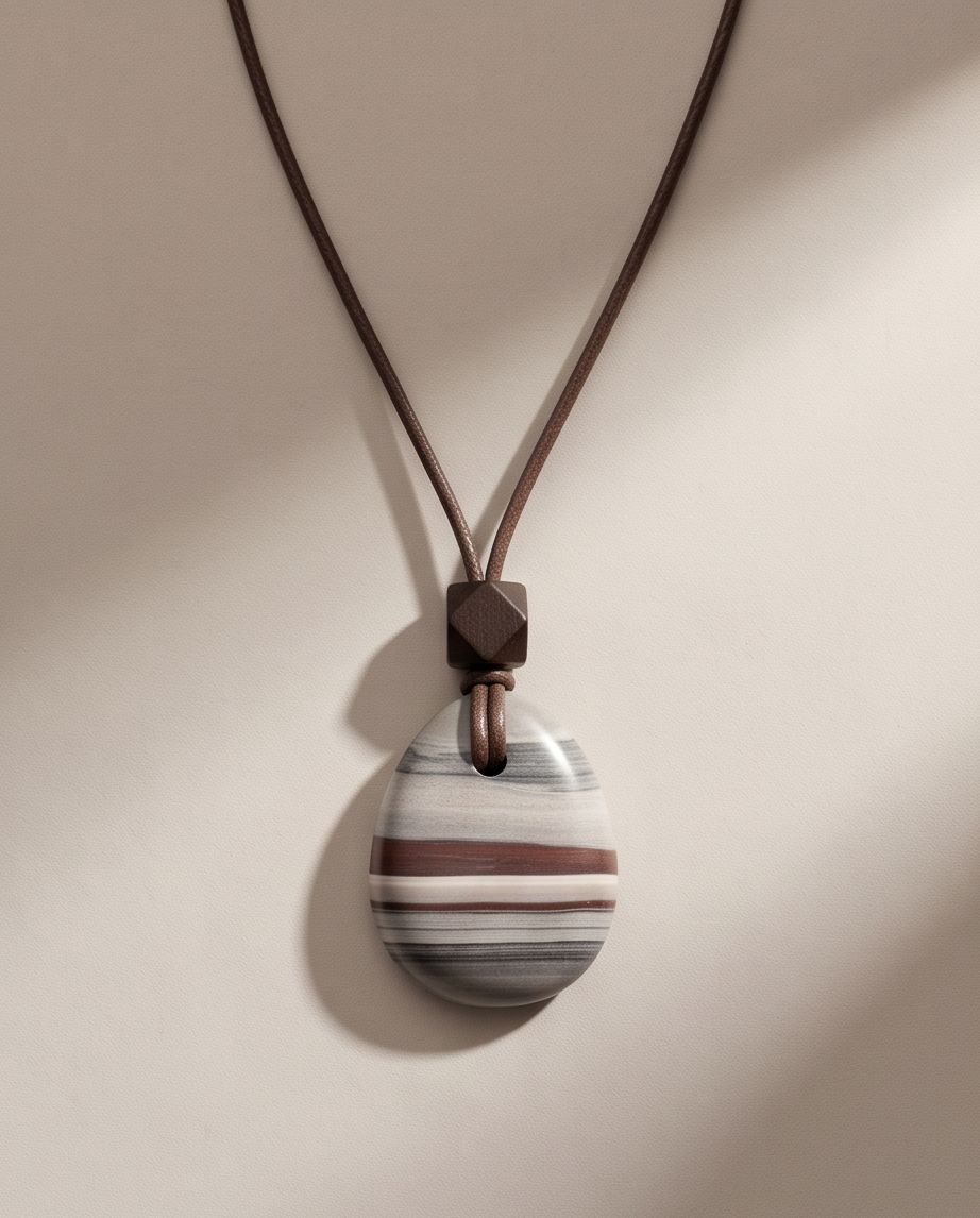 Ribbon stone pendant Ribbon stone pendant