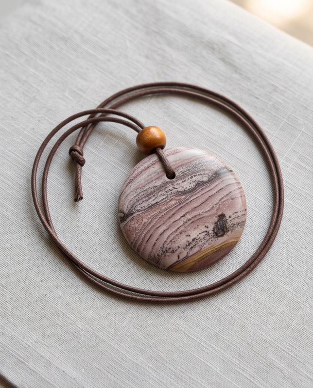 Rainbow stone pendant