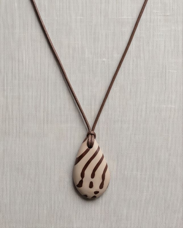 Zebra stone pendant