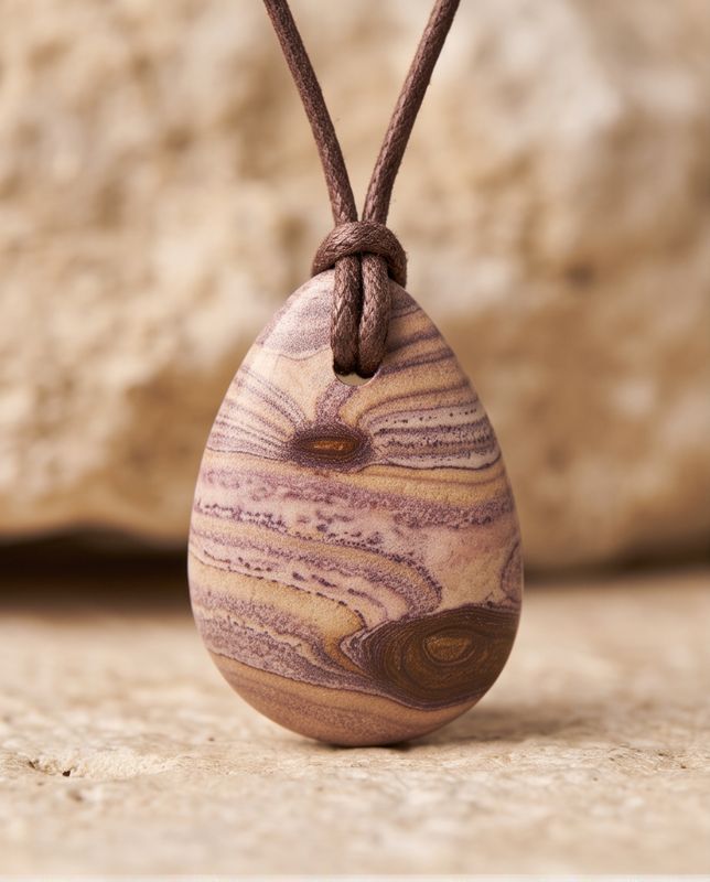 Rainbow stone pendant