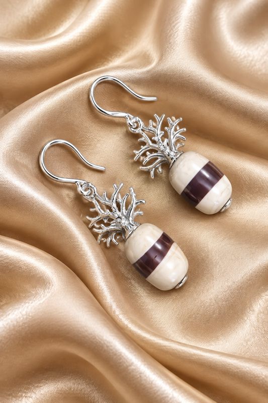 Sterling silver boab earrings