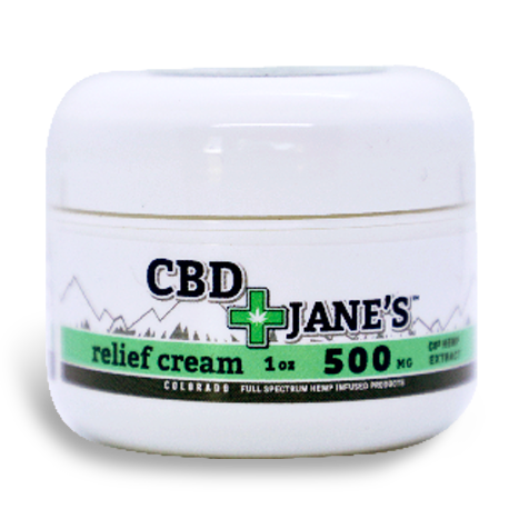 1oz CBD Relief Cream | 500mg CBDHEMP Extract