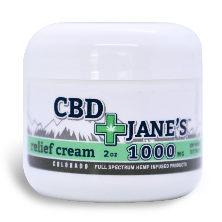 2oz CBD Relief Cream | 1000mg CBDHEMP Extract