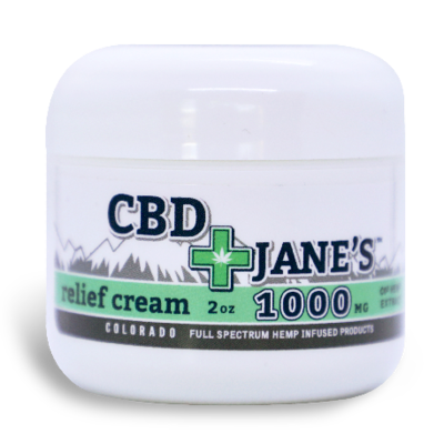 2oz CBD Relief Cream | 1000mg CBDHEMP Extract