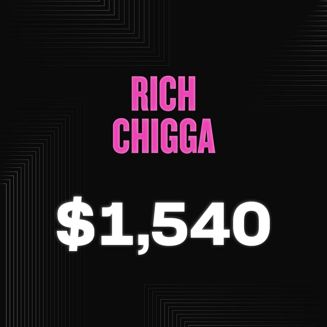 RICH CHIGGA - $1,540