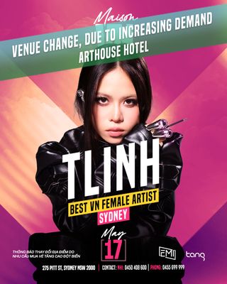 MAISON VN presents TLINH LIVE @ ARTHOUSE HOTEL SYDNEY