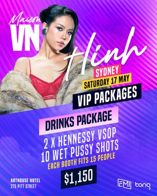 DRINKS PACKAGE $1150