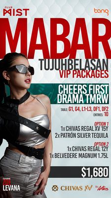 Cheers First, Drama Tmr $1680 - Deposit