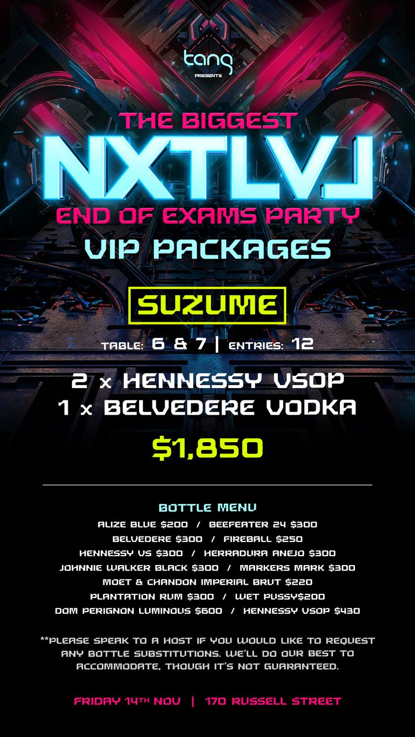 SUZUME $1850 PACKAGE