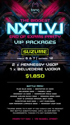 SUZUME $1850 PACKAGE