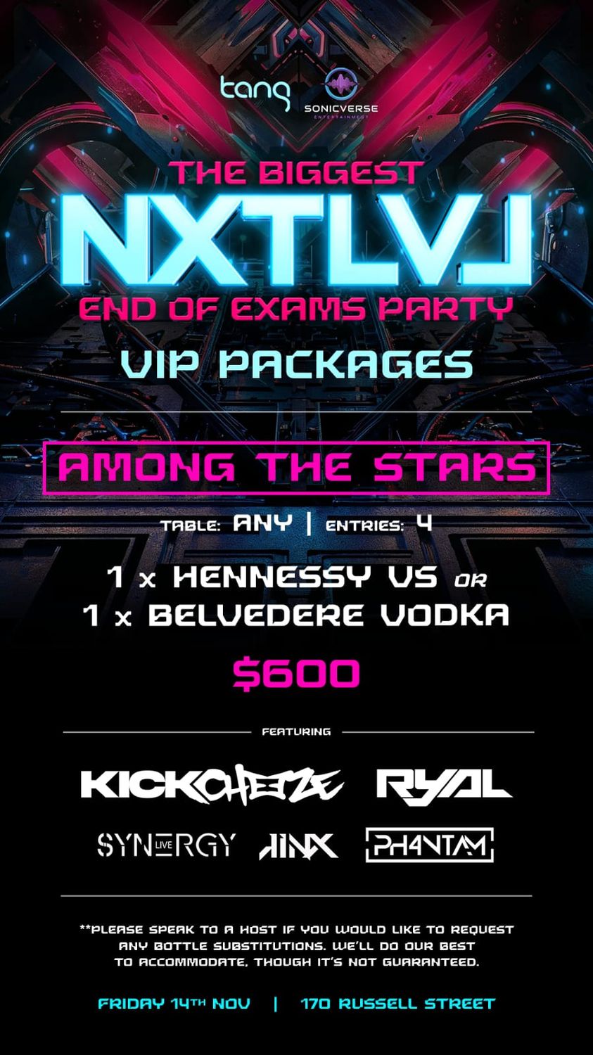 AMONG THE STARS $600 PACKAGE