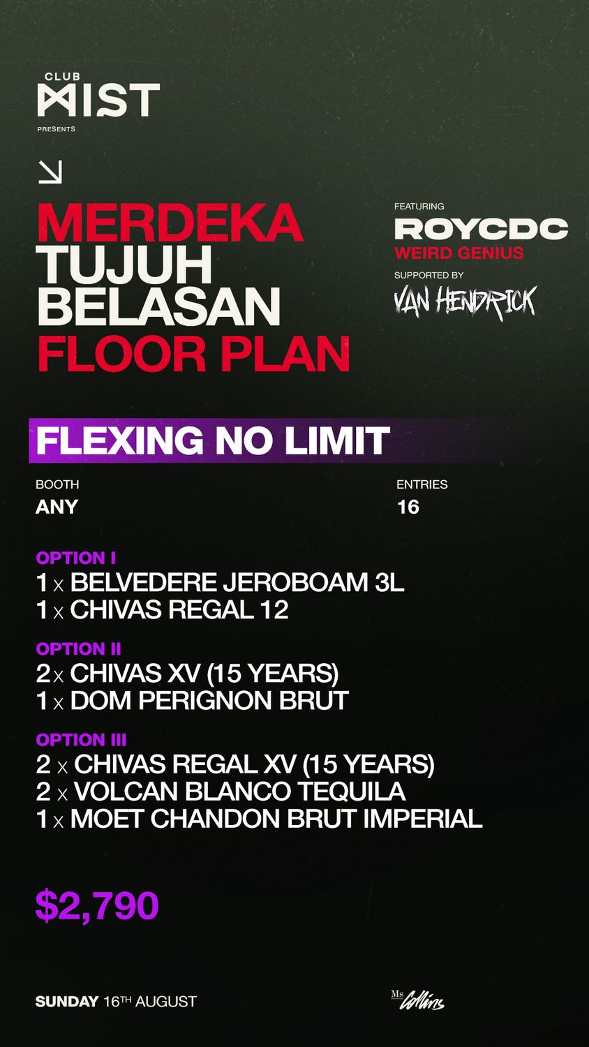 Flexing No Limit $2790 - Deposit