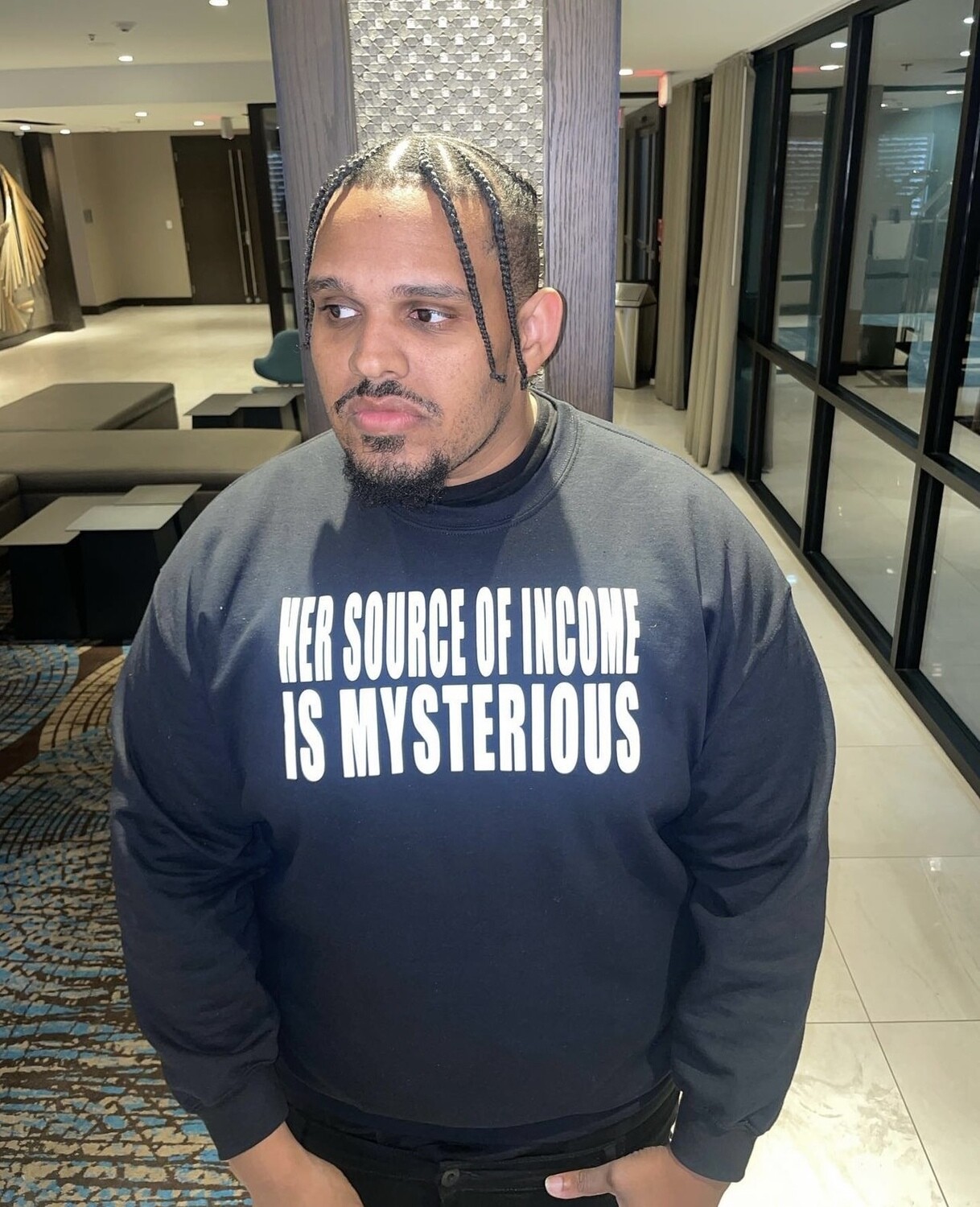 HER SOURCE OF INCOME IS MYSTERIOUS - T-Shirt