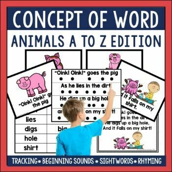 Concept of Word Animals A to Z Bundle