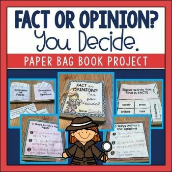 Fact and Opinion Paper Bag Book