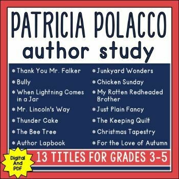 Patricia Polacco Author Study with 13 Units (PDF only)