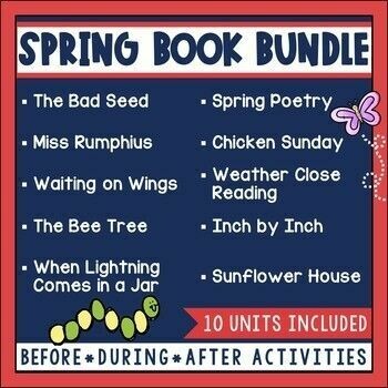 Spring Book Unit Bundle