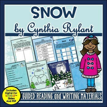 Snow by Cynthia Rylant Book Activities