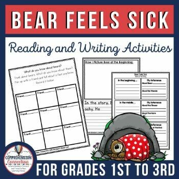 Bear Feels Sick Book Activities and Boom Cards